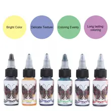15 мл Татуировка чернила для тела набор красок Перманентный макияж Пигмент трафарет для татуировки краска Косметика Татуировка набор чернил