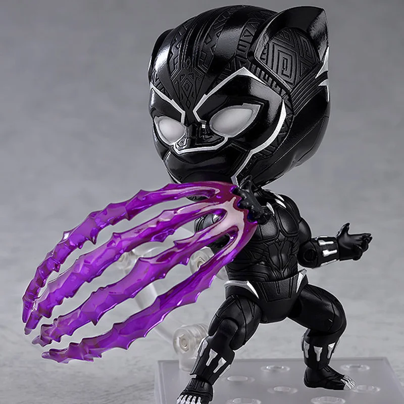 Marvel Avengers Infinity War 955 Black Panther Super Hero Q clay Anime PVC Action Figures toys Anime figure Toys For Kids gifts 