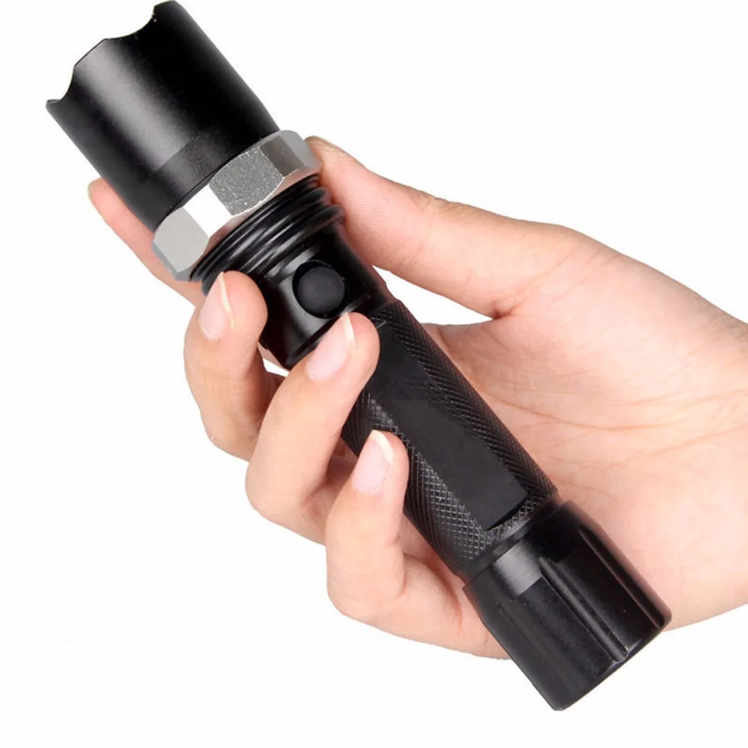 DWZ Black 10000 LM XML T6 LED Flashlight Portable Torch Lamp 3 Modes