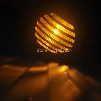 

6" Black Bezel Amber Lens Headlight w/ Bottom Mount High/Low Yellow Beam Lamp Fits For Harley Cafe Racer Custom Universal