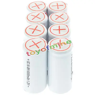4 20 шт Sub C SubC 1 2 V Ni MH белый цвет с Tab 6000mAh аккумуляторная батарея|Перезаряжаемые