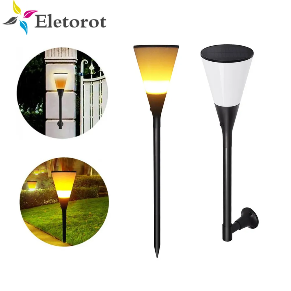 

96 LED Outdoor Solar Flame Flickering Light Dancing Flames Torches Waterproof Smart Garden Courtyard Lawn Path Landscape Decor