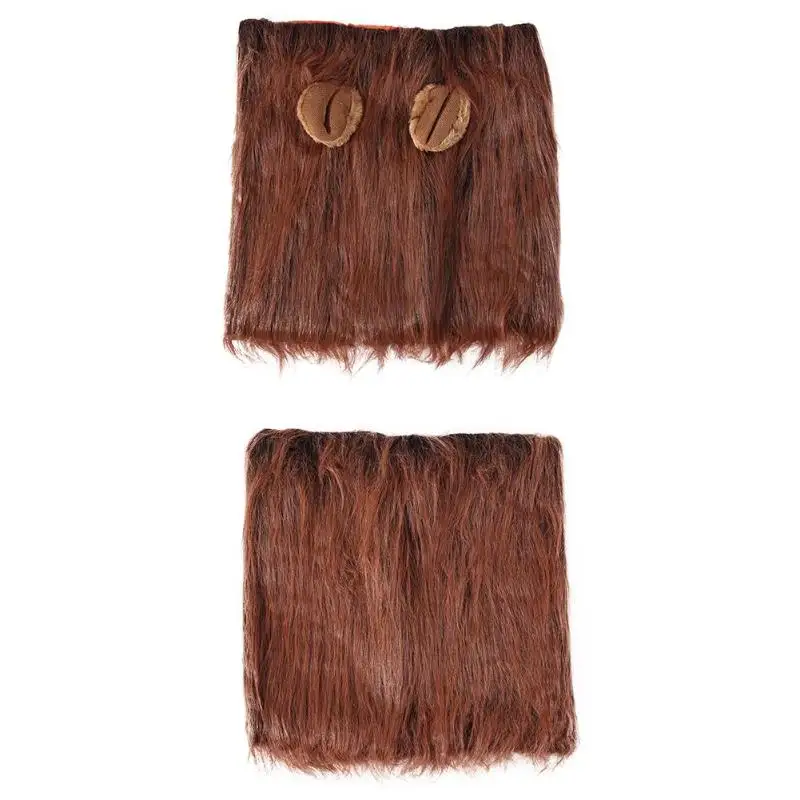 

Cute Pet Thick Lion Mane Wig Cap Cosplay Costume Hat for Cat Halloween Xmas Clothes Fancy Dress with Ears Party Dress Up
