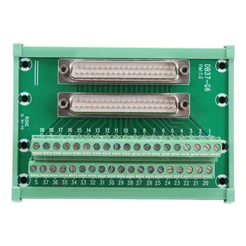 

DB37-G6 Double Male Head DIN Rail Mount Interface Module Terminal Block Board Connector new