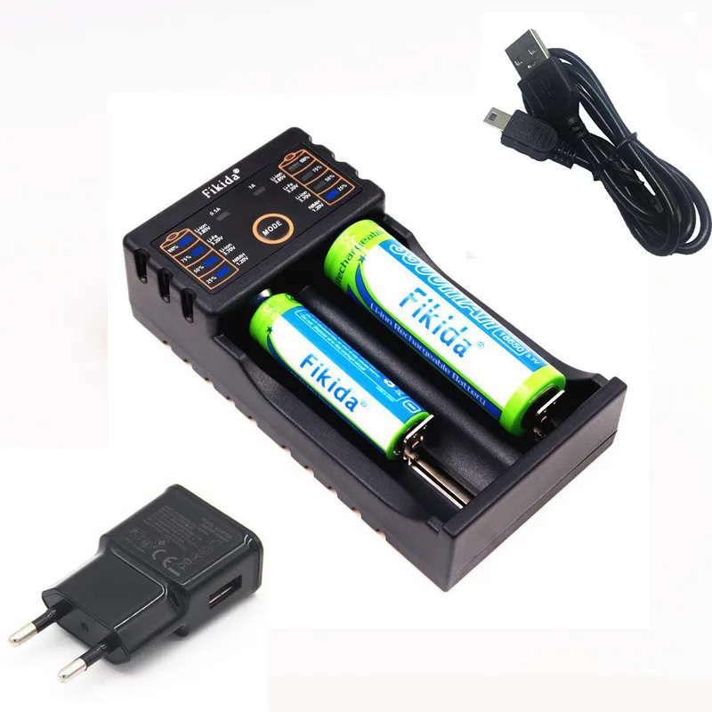 Fikida F2 18650 зарядное устройство 1 2 v 3 7 85 Aa / Aaa 18350 26650 10440 14500 16340 Nimh литиевая батарея