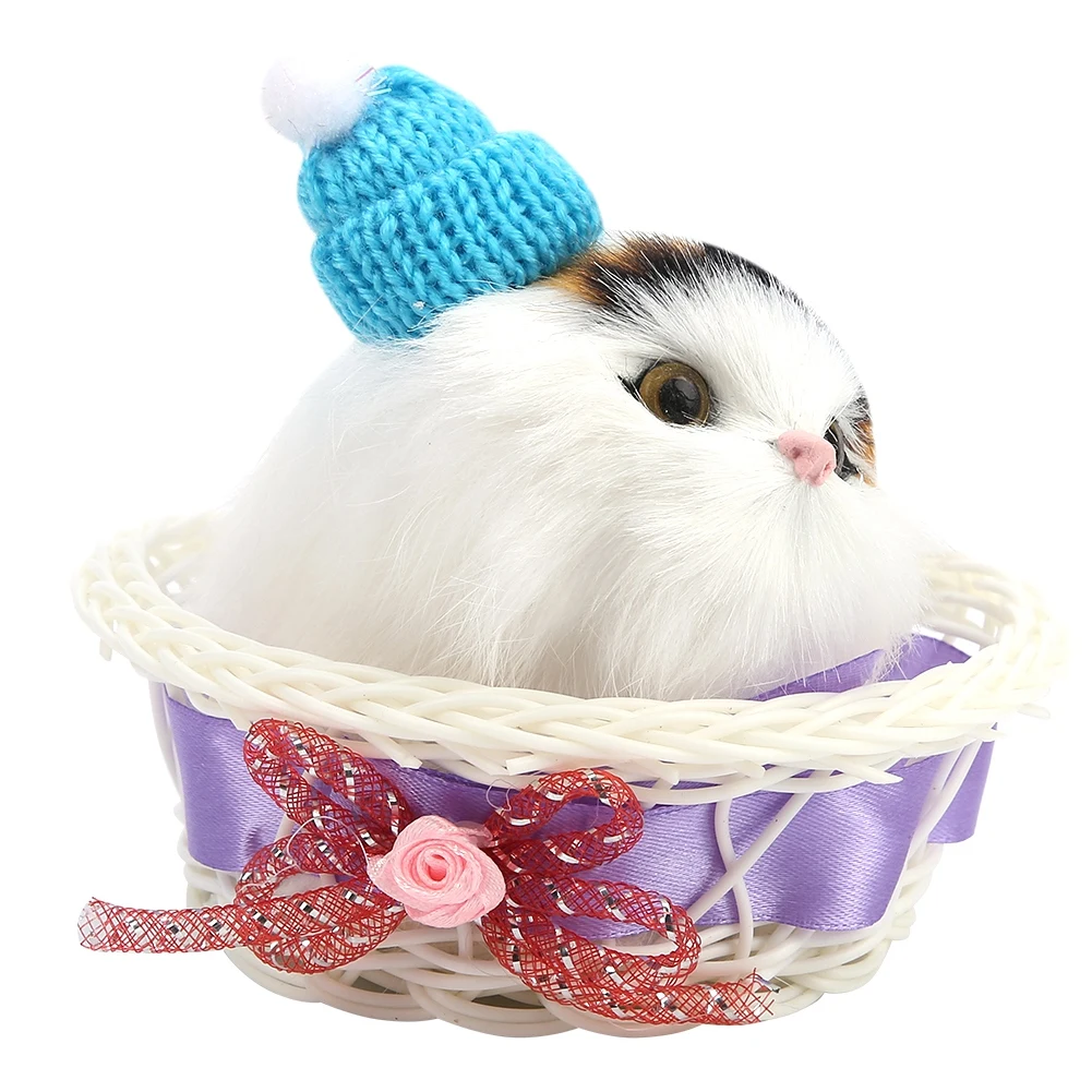 2019 модные милые игрушки в форме кошек корзине плюшевые мягкие искусственная