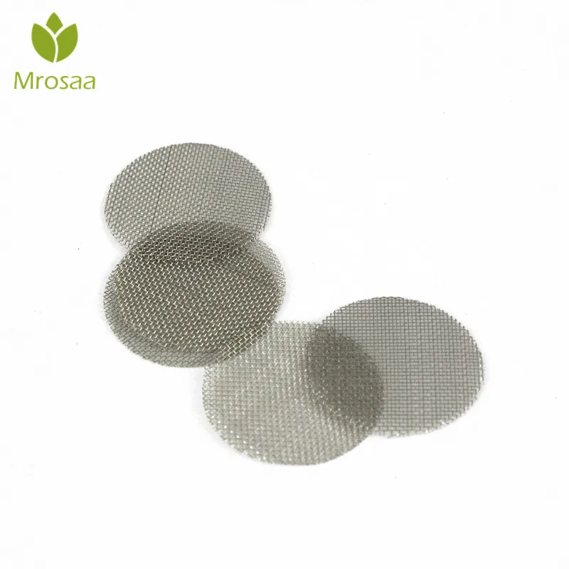 

500pcs Stainless Steel Silver Pipe Screens For Metal Glass Wooden Acrylic Water Smoking Tobacco Pipe Filters Shisha/Hookah