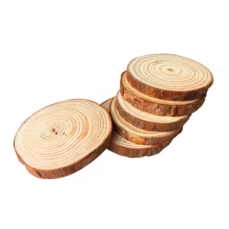 CNIM Горячие 10 шт 10-12 см деревянное бревно древесные срезы деревянное Ремесло Украшение для DIY ремесла свадебный центральные