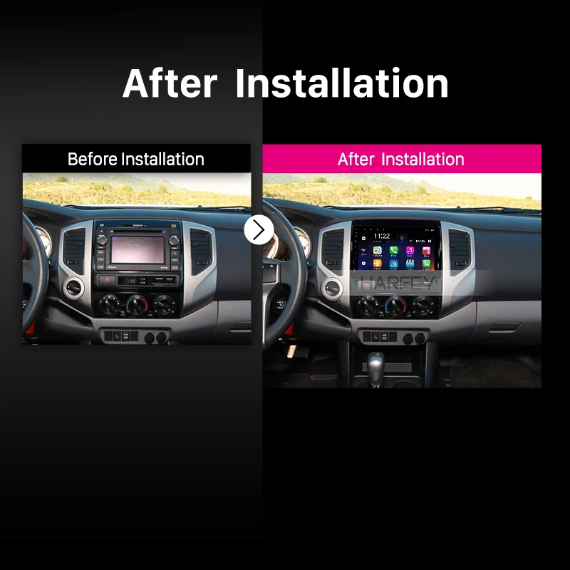 Головное устройство Harfey для 2005 2013 TOYOTA TACOMA/HILUX (американская версия) Android 10 0 9 дюймов