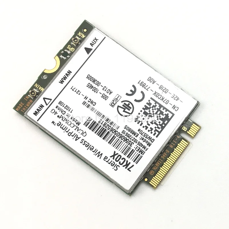Sierra беспроводная карта адаптера Airprime 7KC0X 068DP9 DELL EM8805 DW5570e WWAN HSPA NGFF 4G|3G модемы| |