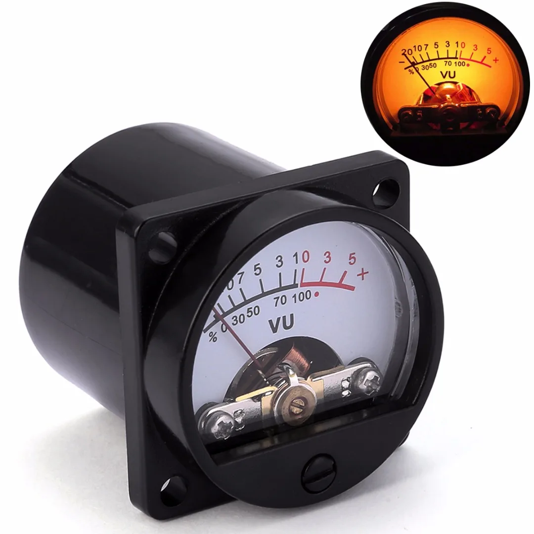 New 6 12V Panel VU Meter Bulb Warm Back Light Recording Audio Level Amp