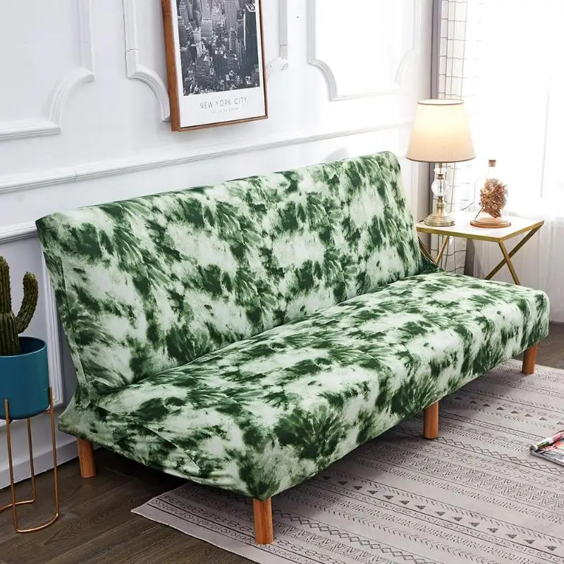 

Graffiti All-inclusive Couch Sofa Bed Cover Non-slip Slipcover Dark Green