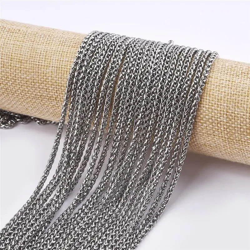 

5m/Lot Stainless Steel Chain DIY Chains For Jewelry Making Necklace Bracelet Chain Women Men Jewelry Findings Accessories