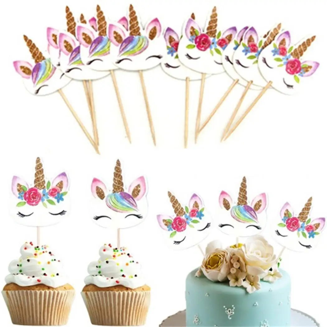 

24pcs Cake Toppers Cake Decoration Cartoon Birthday As Picture Party Decorations