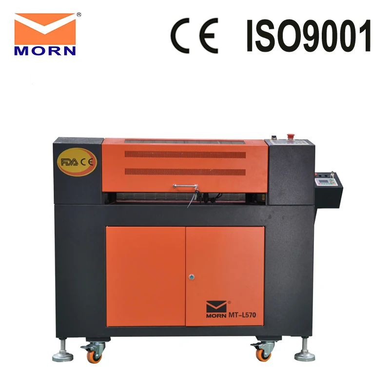 MORN CNC CO2 laser engraving and cutter machine wood laser cutting machine 5070 with free cw3000 water chiller