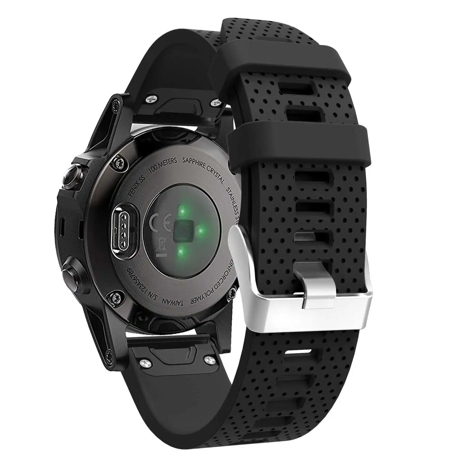 

20mm Replacement Silicone Waterproof Quick Fit Watch Strap Wristband for Garmin for Fenix 5S Smart Watch Smartwatch Accessories