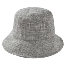 Женская хлопковая Панама, льняная одноцветная Рыбацкая Кепка s, летняя пляжная уличная солнцезащитная Кепка, козырек, Женская Складная Рыбацкая Кепка