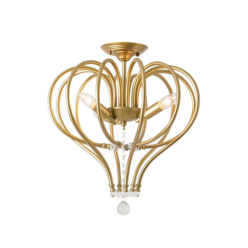 Us 150 95 20 Off New Nordic Item Fancy Ceiling Light Led Crystal Ceiling Lamp Modern Lamps For Living Room Lights Ac110 240v Diy Crystal Lighting In