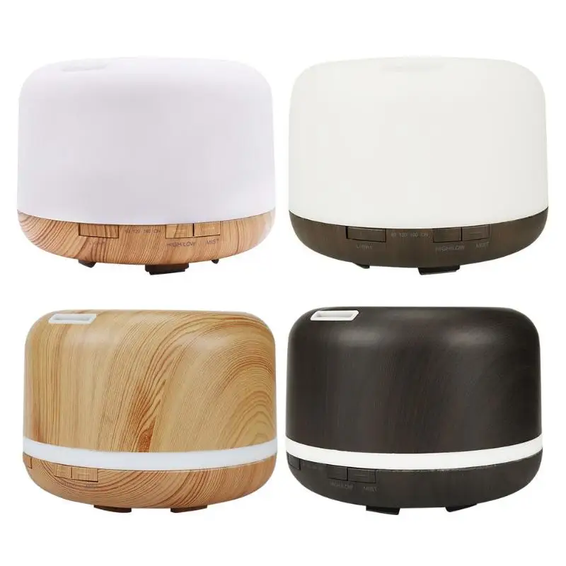 

500ml USB Electric Aroma Air Diffuser Wood Ultrasonic Air Humidifier Essential Oil Aromatherapy Cool Mist Maker For Home