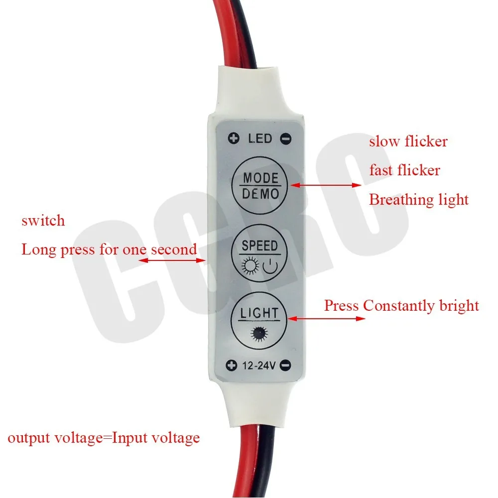 Светодиодный светильник, переключатель мощности, режим мерцания для 1/10 RC гусеничного автомобиля TRX4 RC4WD D90, осевой Scx10, RC лодка, самолет, RC, дрейфующий