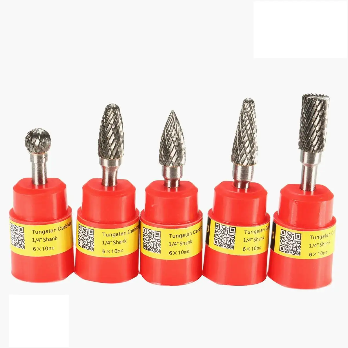 RB29 5pcs 1/4 Inch Shank 10mm Tungsten Carbide Burr Rotary Cutter file