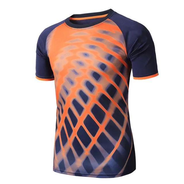 Quick Dry Sport T-shirt Men's Tank Top Outdoor Training Running T-shirts Men Short Sleeve Printing Shirts Rashgard Soccer Jersey 4