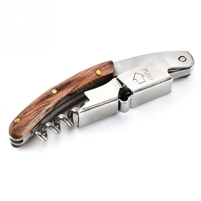 

Wood Handle Wine Opener Multifunction Cork Puller Corkscrew Professional
