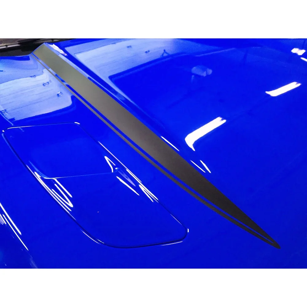  2pcs/Set vinyl Car Hood Spear Stripe Sticker Decals for Ford Mustang 2015-2017 Black High Quality H