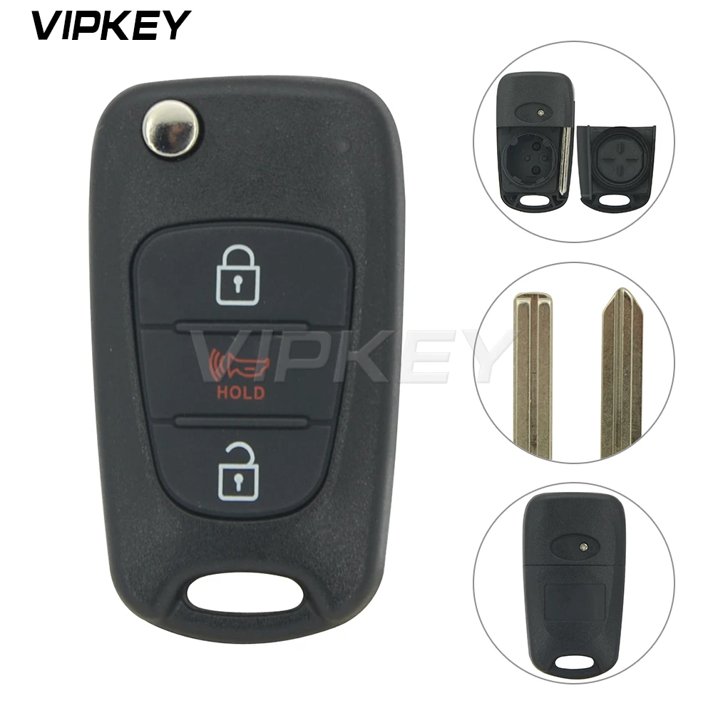 Remotekey NYOSEKSAM11ATX 3 button TOY49 for Kia Hyundai Folding remote car key shell case | Автомобили и мотоциклы