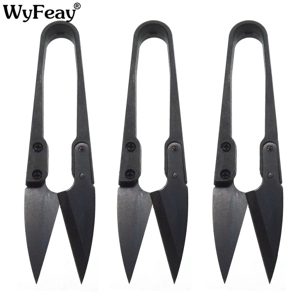 

3 Pcs Thread Scissors U Sewing Clipper Beading Thread Cutter for Trimming Threads Stitch DIY Supplies and Embroidery Thrum Yarn
