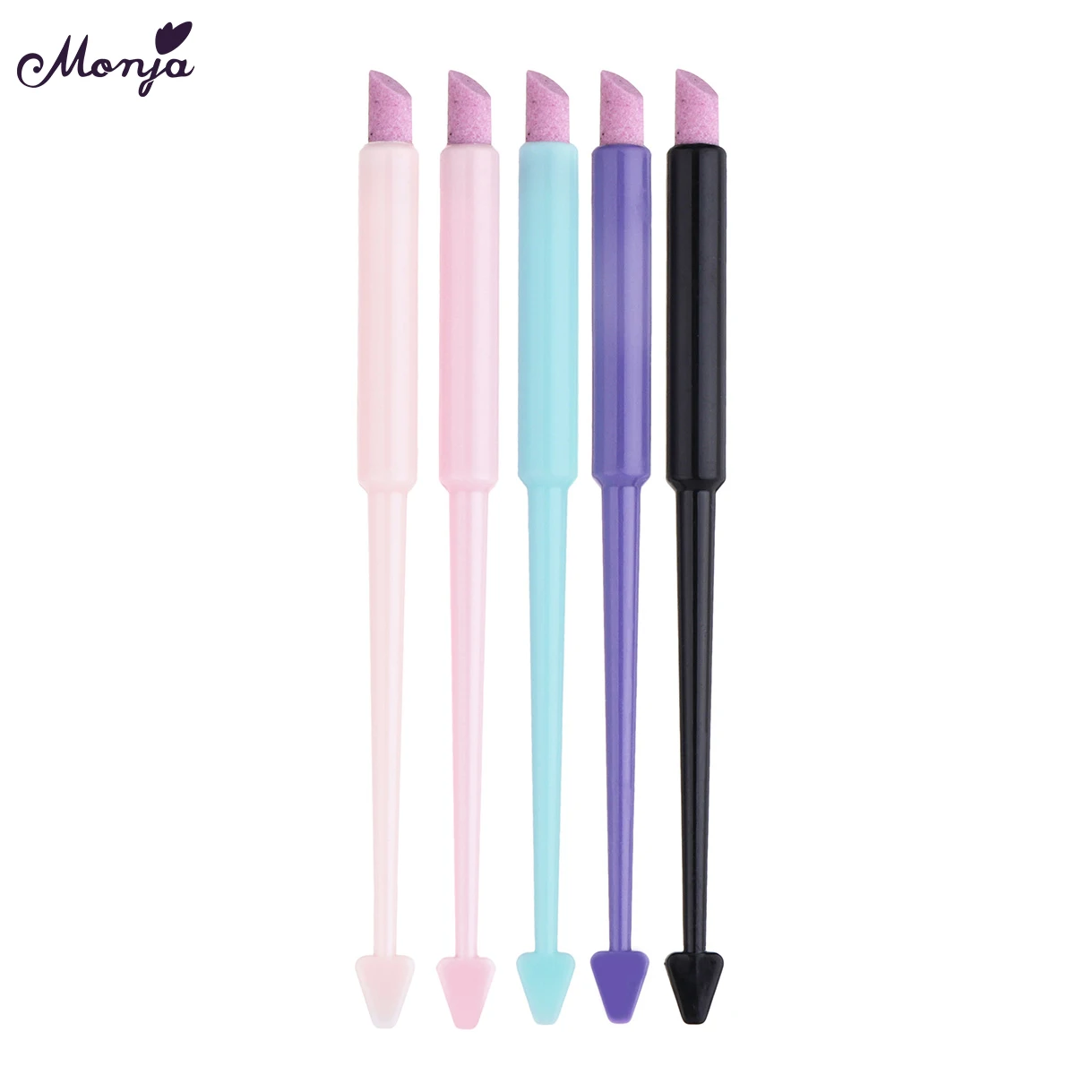 

Monja Double End Nail Art Quartz Nail Cuticle Remover Washable Dead Skin Pusher Trimmer Manicure Care Tool