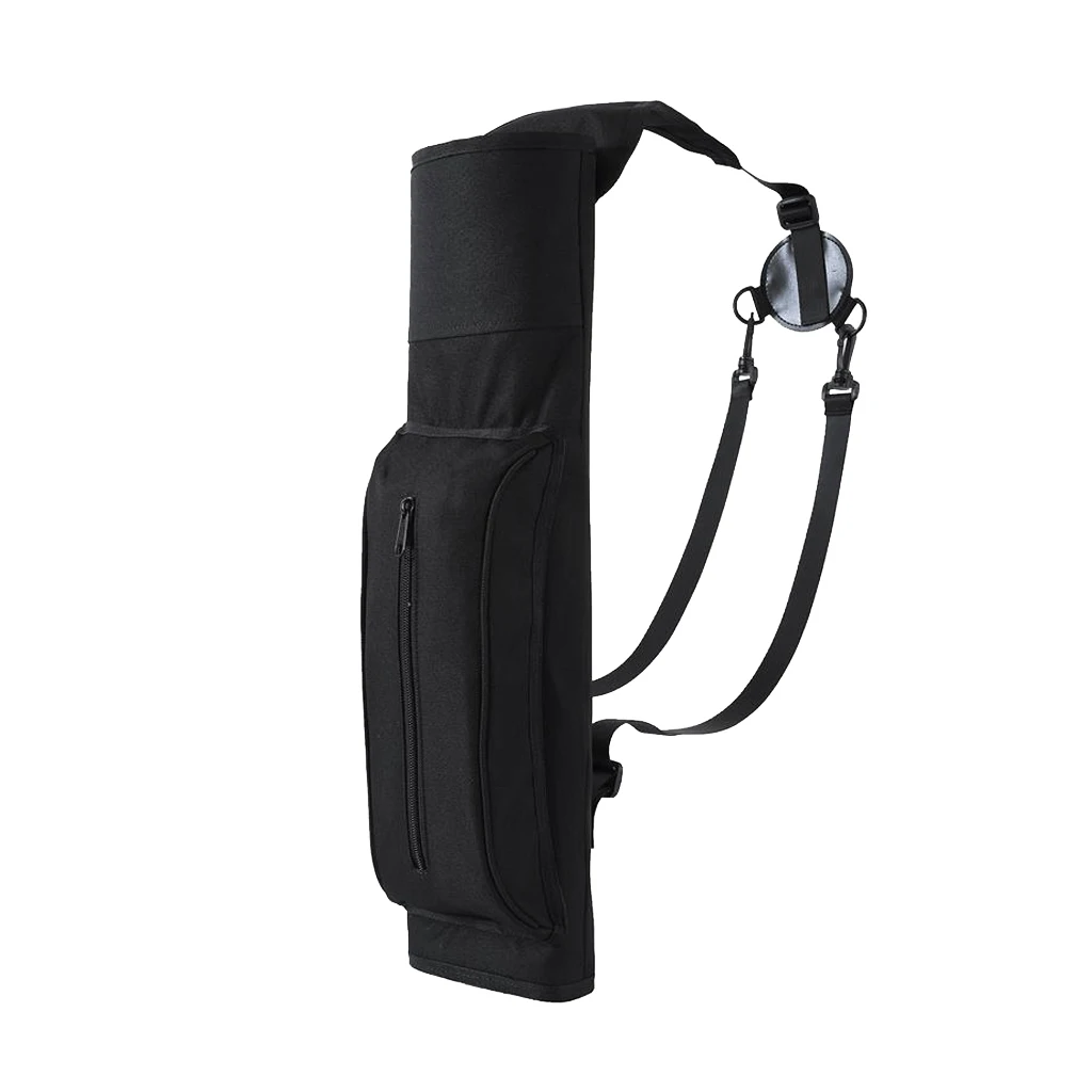 

Black Large Capacity Back Archery Quiver Arrow Holder Belt Bag Outdoor Bow Arrowfor Recurve Practice Hunting Accessories Storage
