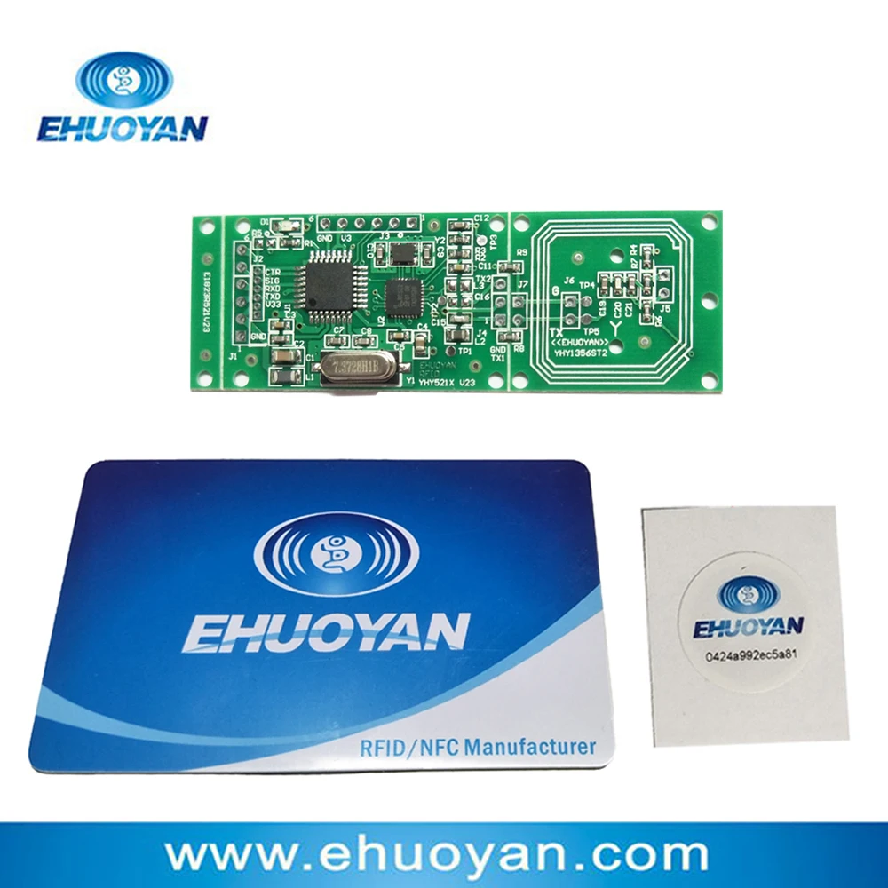 Смарт RFID NFC считыватель/записывающий модуль 13 56 МГц M1 /NTAG UART отдельная антенна YHY521X
