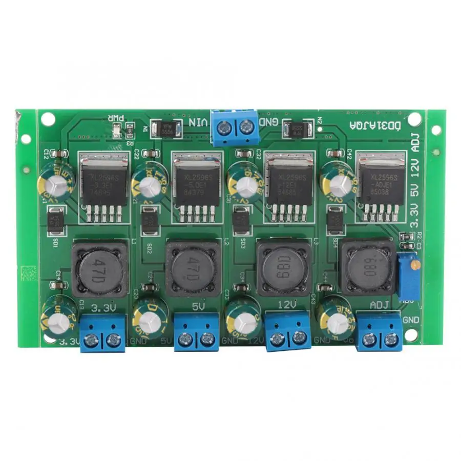 

3A 4-Channel Step Down Power Supply Module 3.3V 5V 12V Adjustable Output Buck Converter boost converter