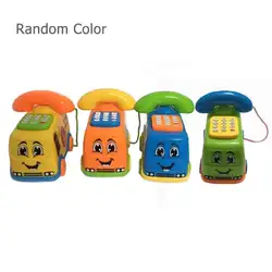 Детские музыкальные игрушки мультфильм автобус телефон развивающие, Обучающие Детские игрушки подарок Смешные анти-стресс дети девочки