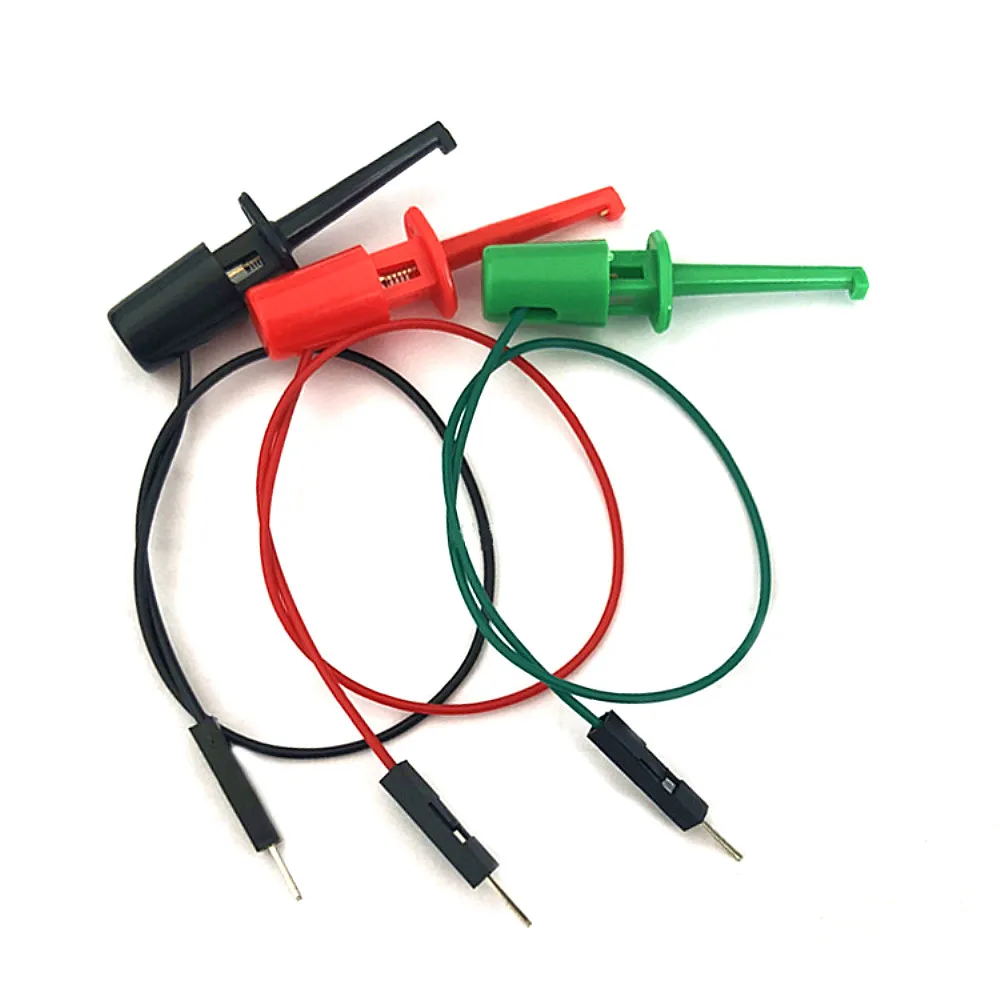 

LEORY 3 Pcs 20cm Transistor Tester Test Hook Test Clip