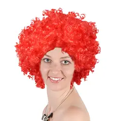 Карнавальный парик взрыва головные уборы короткий парик толщиной творческие жаропрочных вьющимися парик вечерние Праздник игры