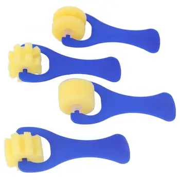 

Paintbrush Set Watercolor Brush Pen 4PCS Kids Sponge Painting Roller Brushes Kit Child DIY Painting Tool Educational Paint Toy