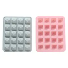 20 полости Алмазная форма силиконовая форма для выпечки торта инструменты для выпечки DIY лоток для льда Форма для шоколада Кондитерская форма для выпечки мучных изделий Инструменты для торта