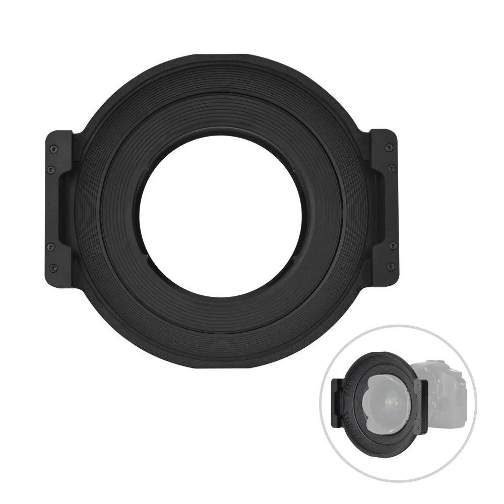 

YONGNUO Professional 150mm Square Filter Holder with Adapter Ring Kit 360 Degree Lightweight Aviation for YN14mm F2.8 Lens