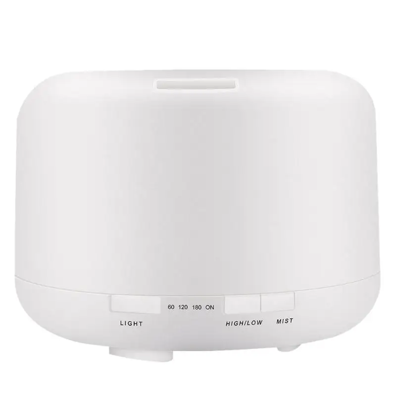 

500mL LED Ultrasonic Timer Humidifier Aroma Essential Oil Diffuser 12W 7 Colors Flash Lights 2 Modes Humidifier for Home Office