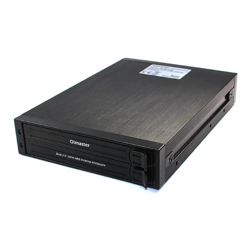 

OImaster HE-2005 2 Bay 2.5 inch SATA HDD Case SSD Solid State Hard Disk Drive Box Enclosure for PC Computer