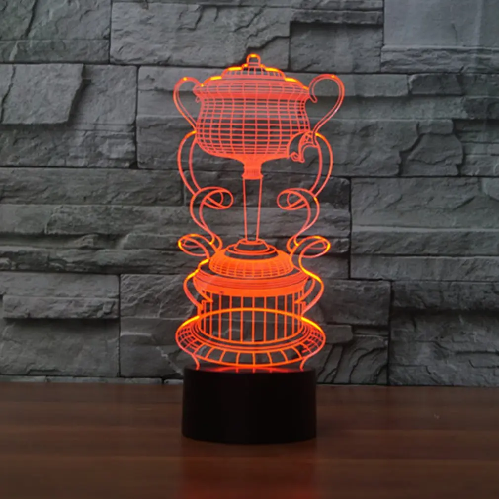 

Trophy Shape Touch Table Lamp 7 Colors Changing Desk Lamp 3D Lamp LED Night Light Stereoscopic Illumination