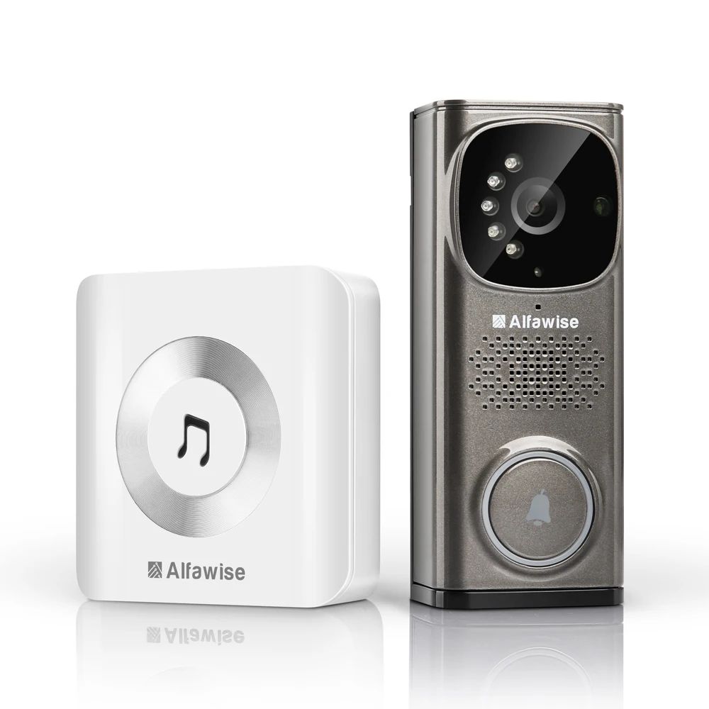 

Alfawise Wireless Smart Video Doorbell 720P HD Night Vision Motion Detection WiFi Phone Video Intercom Doorbell