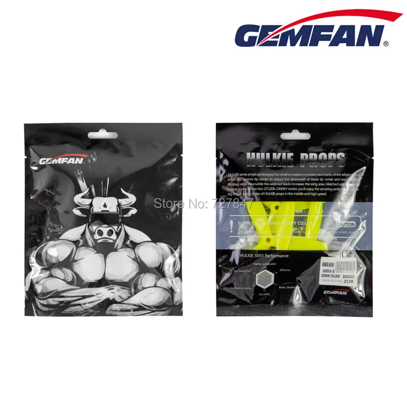 12 пар/24 шт Gemfan Hulkie 5055 3 лезвия cw ccw пропеллер prop совместимый 2205 бесщеточный
