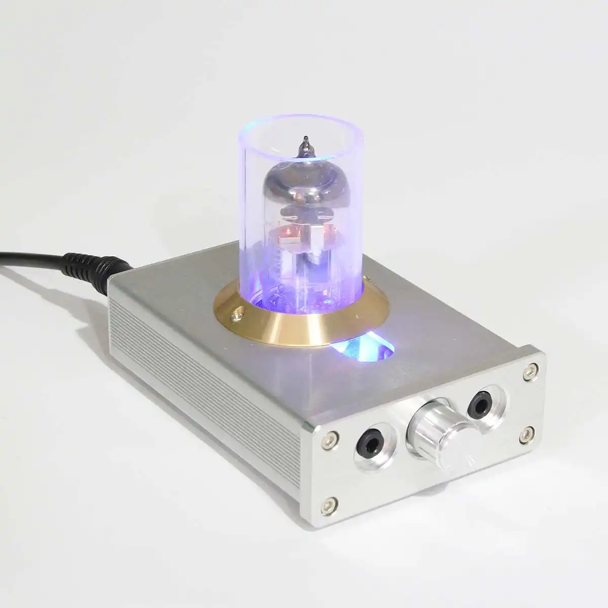 Headphone Amplifier DIY HIFI Fever Level Valve With LED lights Audio Tube For Computer MP4 Lossless Music Player