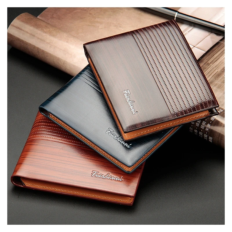 

Men's Wallet Men's Short Embossed Wallet Cross Section Multi-Card Wallet Card Package