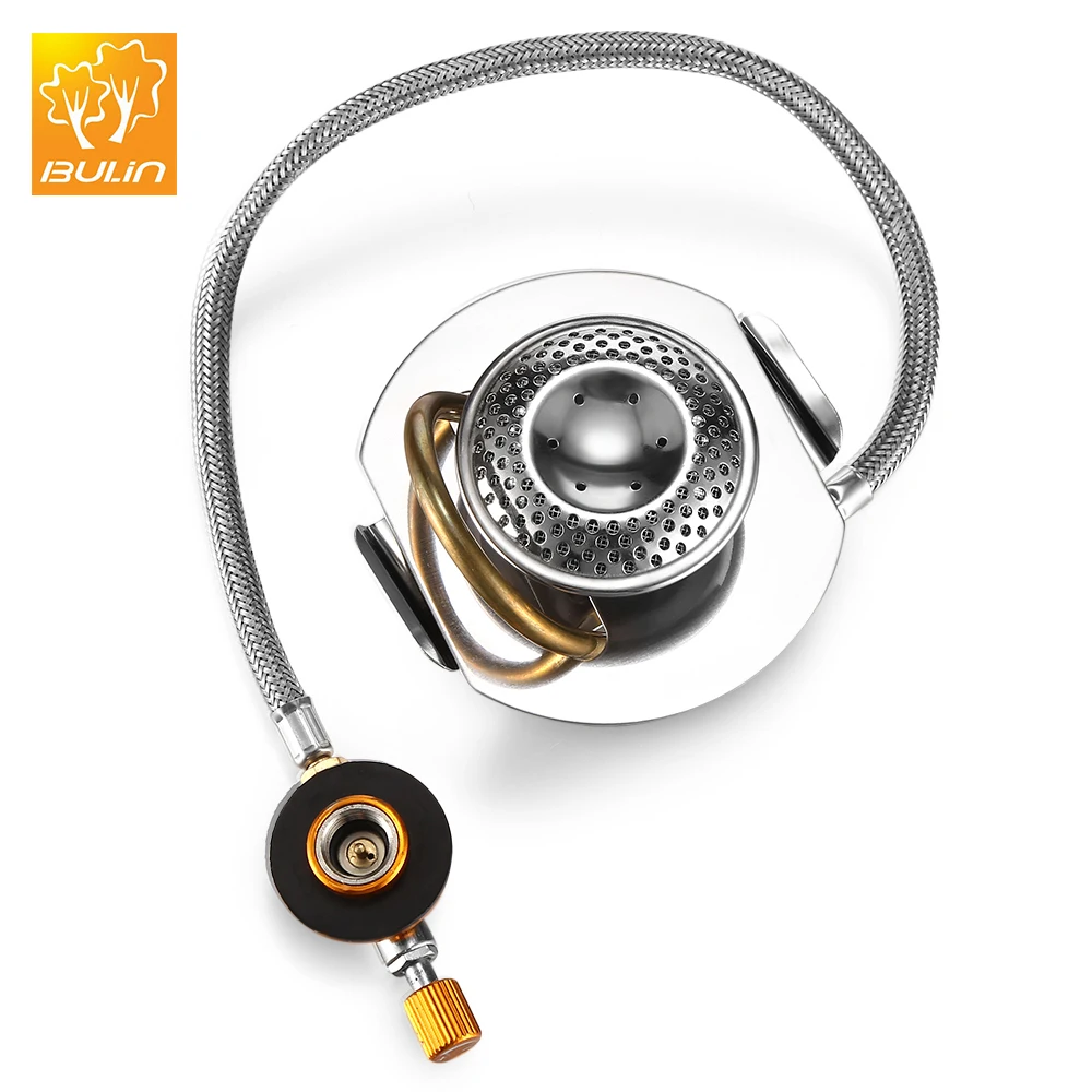 

BULin Mini Split Gas Stove Outdoor Camping Picnic Foldable Cooking Camping Burners Gas Stove Portable BBQ Gear