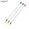 Wholesale 3pcs Tiny Tips Paint Liner Drawing Painting Pen Brush Acrylic Nail Art Manicure Detailed Design Tool Set 4