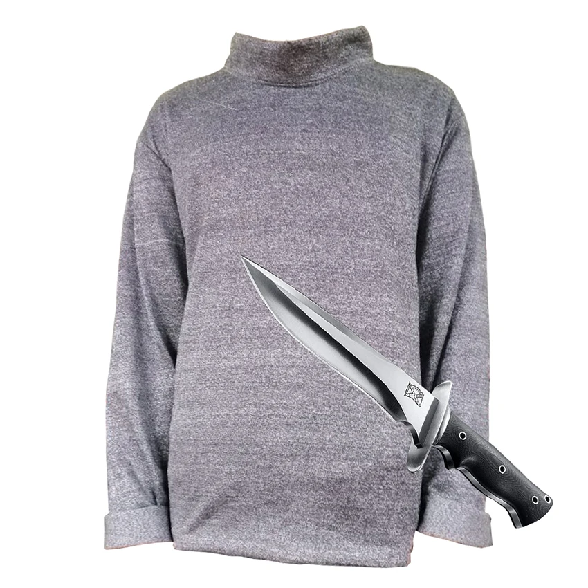 

Anti-cut Resistant T-Shirt Soft Self-Defense Light weight 2019 Level 5 Anti Covert Stab Protective Long Sleeve Safety Shirt